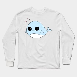 Cute Whale Kawaii Long Sleeve T-Shirt